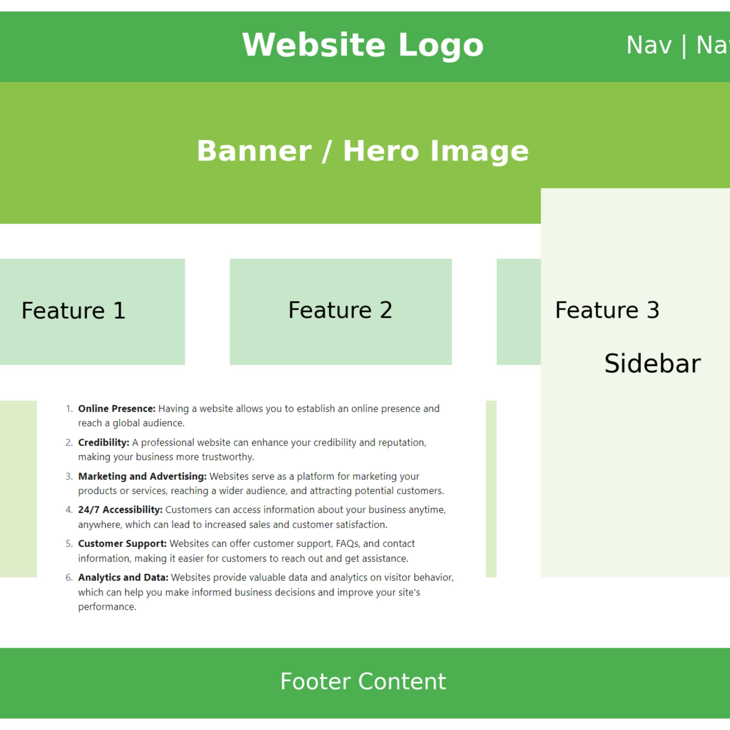 वेबसाइट के फायदे Benefits of the website