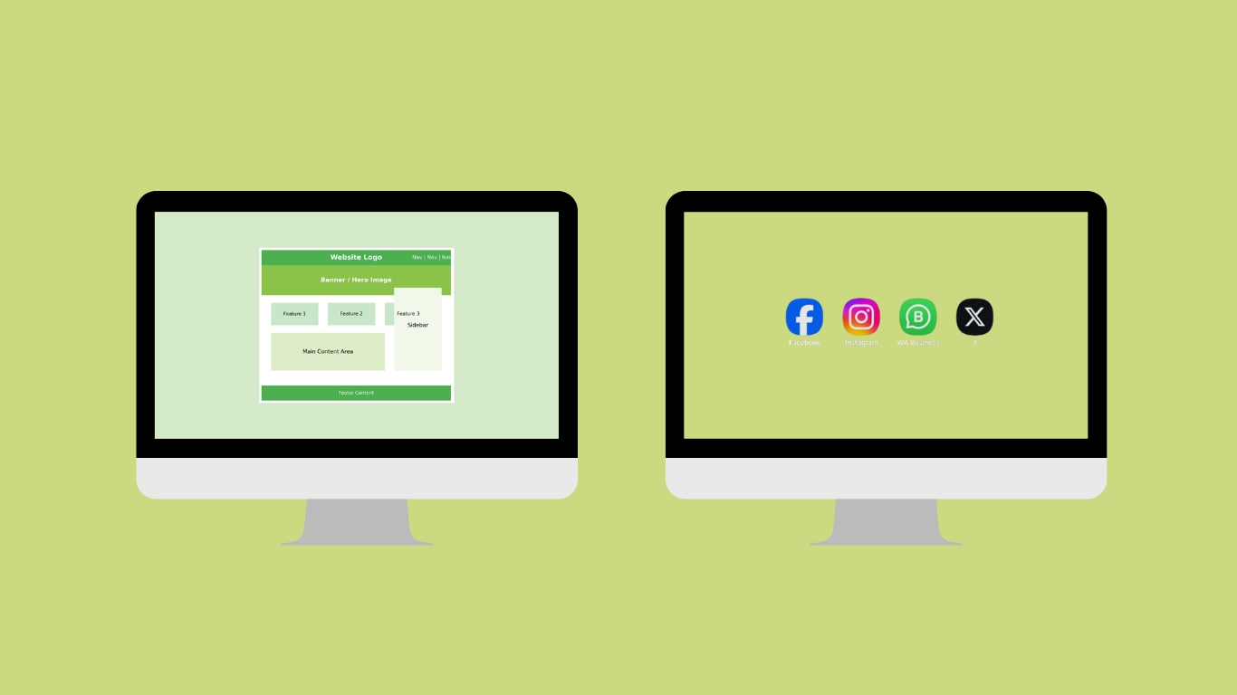 website and social media